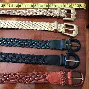 Bundle of 7 Woven Belts